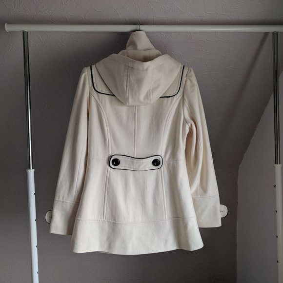 Ricki's White Cream Beige Togglo Coat S - Picture 5 of 8